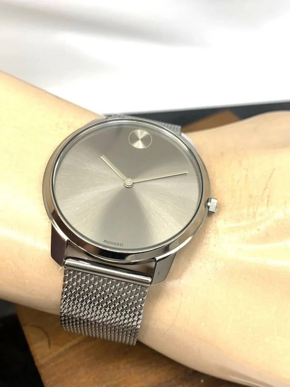 Movado Men's Watch 3600599 Bold Swiss Quartz Gray Dial Gunmetal Steel Band 42mm